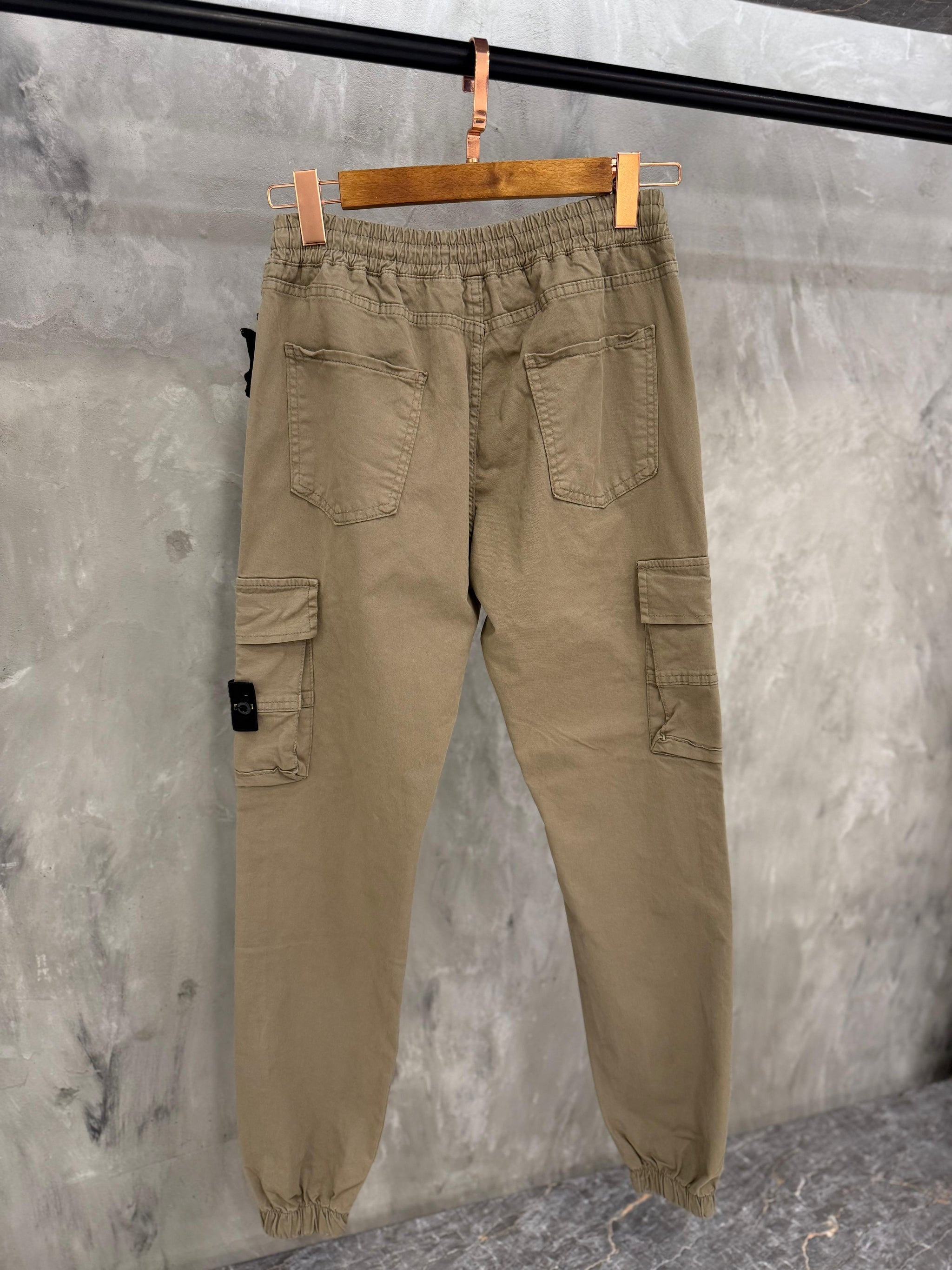 CARGO PANT STONE ISLAND RITS LICHT BEIGE