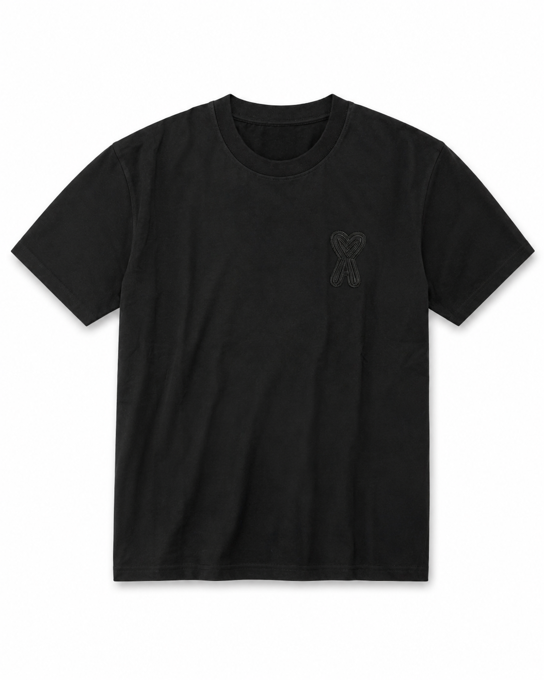 T-Shirt Ami Paris Zwart (grote hart)