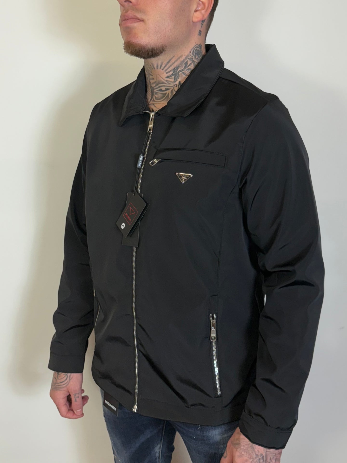 PRADA REGENJAS NYLON ZWART