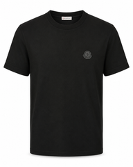 T-Shirt Moncler Zwarte Logo Zwart