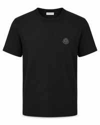 T-Shirt Moncler Zwarte Logo Zwart