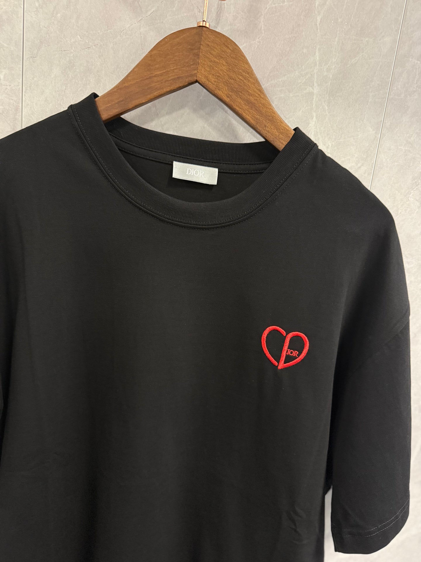 T-Shirt Christian Dior Hart Zwart