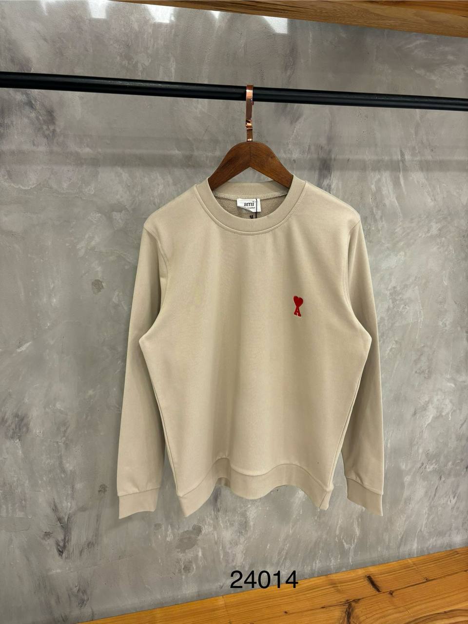 AMI PARIS SWEATER BEIGE