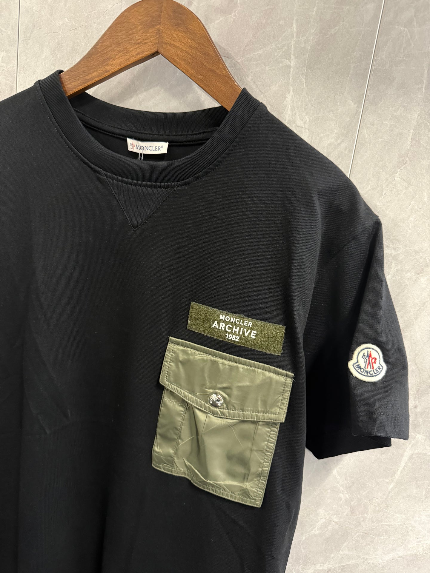 T-Shirt Moncler Archieve Zwart