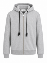 LOEWE VEST HOODIE MET RITS GRIJS