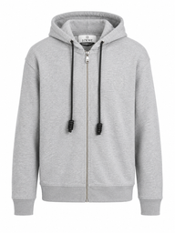 LOEWE VEST HOODIE MET RITS GRIJS
