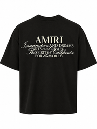T-Shirt Amiri Imagination Zwart