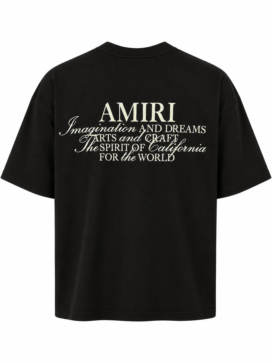 T-Shirt Amiri Imagination Zwart