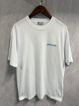 T-Shirt Christian Dior Tekst Wit Blauw