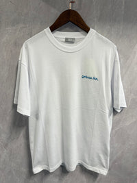 T-Shirt Christian Dior Tekst Wit Blauw