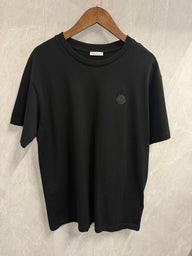 T-Shirt Moncler Zwart (Logo Zwart)