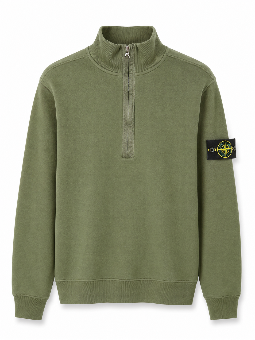 STONE ISLAND SWEATER ZIP GROEN ELITE