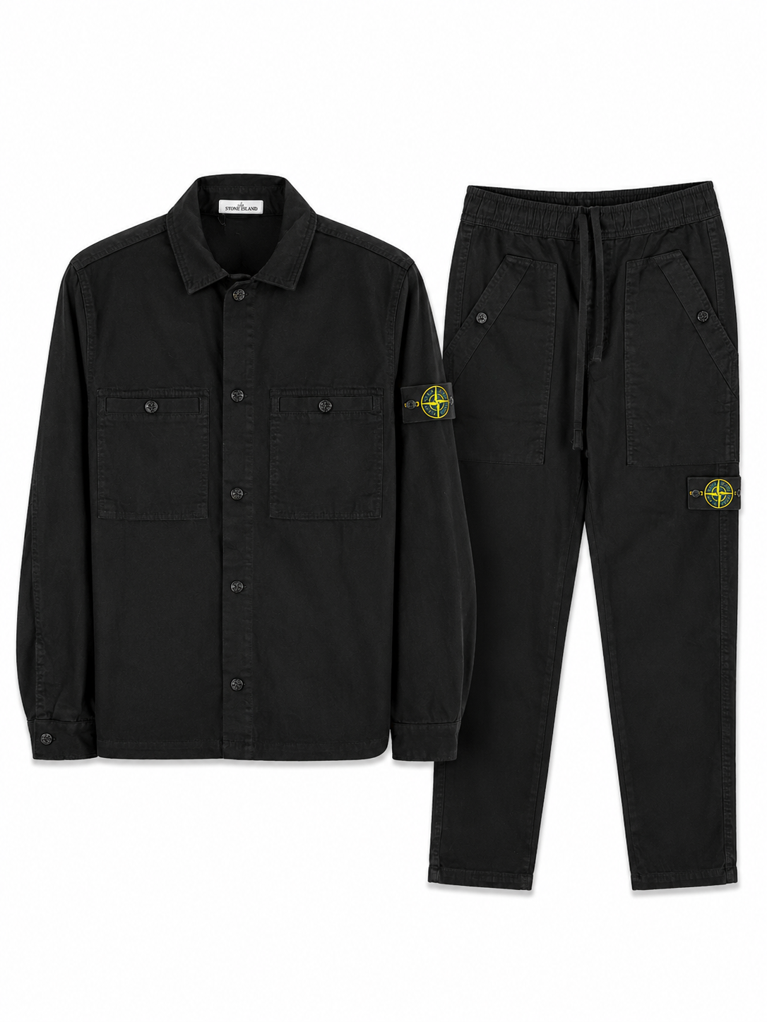 STONE ISLAND TRAININGSPAK CARGO ZWART
