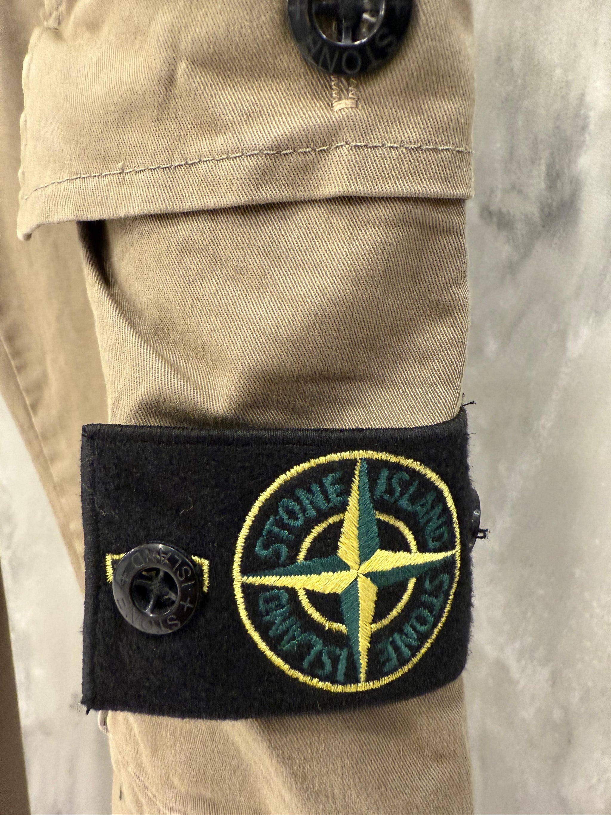 CARGO PANT STONE ISLAND RITS LICHT BEIGE