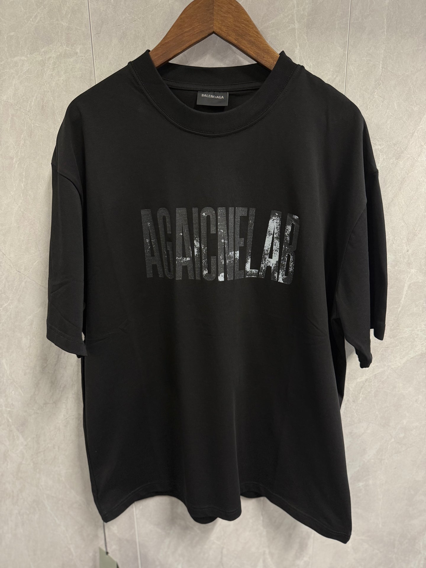 T-Shirt Balenciaga Zwart (omgedraaid)