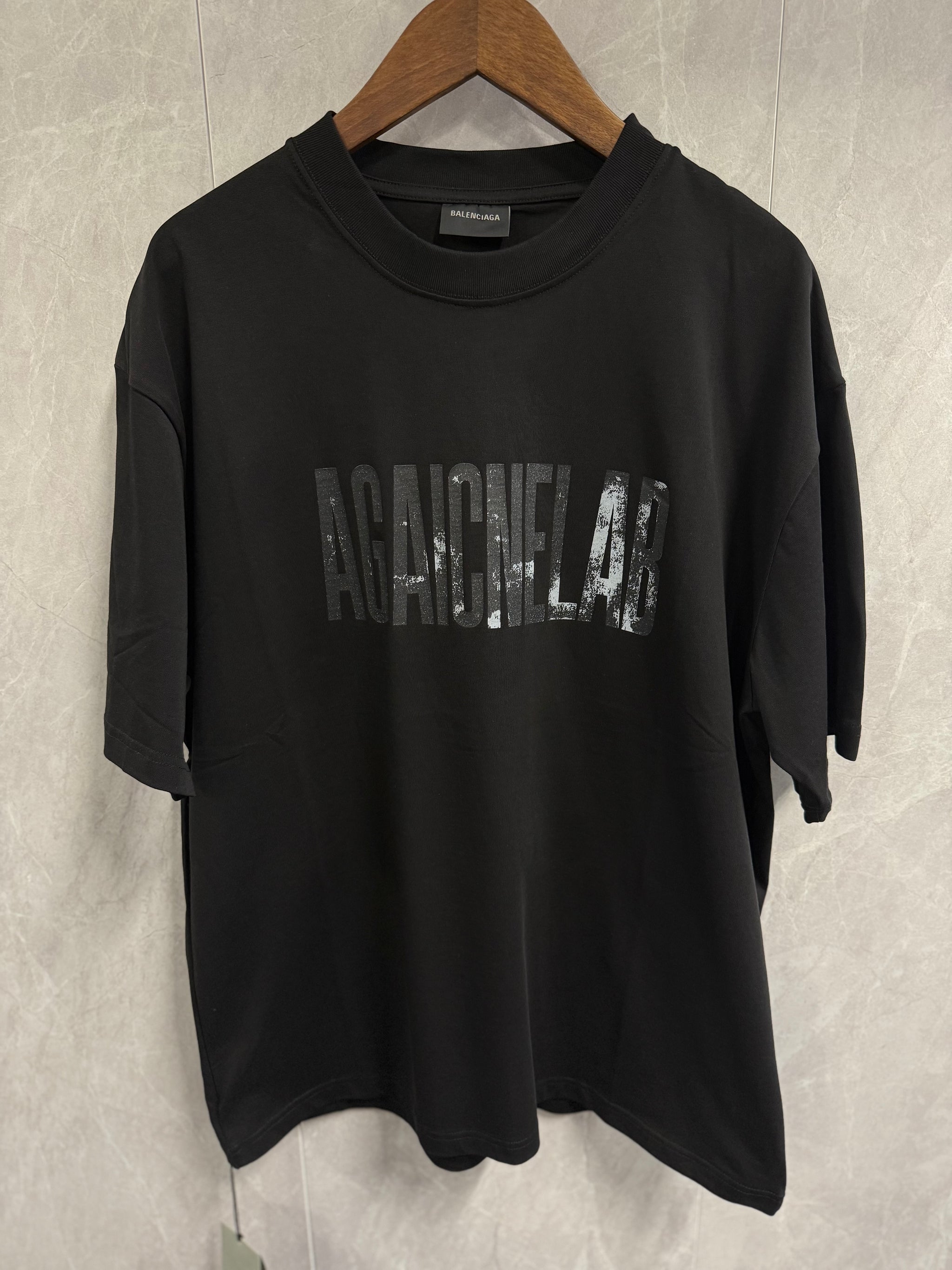 T-Shirt Balenciaga Zwart (omgedraaid)