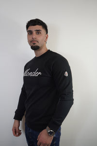 MONCLER SWEATER ZWART GESTIKT