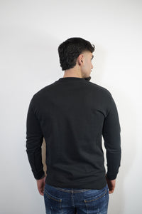 MONCLER SWEATER ZWART GESTIKT