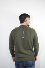 SWEATER STONE ISLAND GROEN WOL