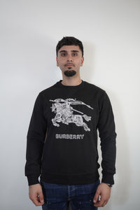 BURBERRY SWEATER BORDUUR ZWART