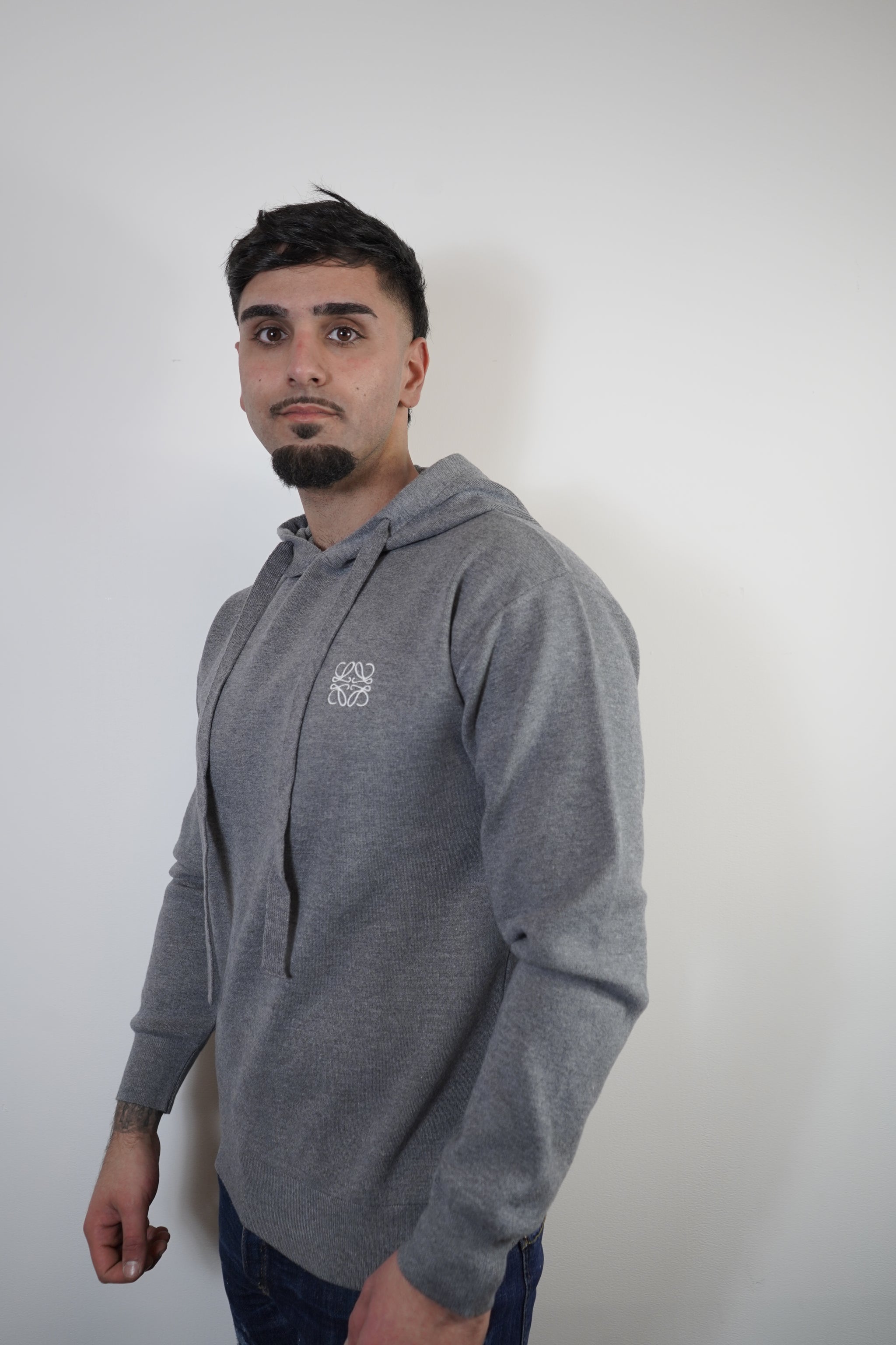 HOODIE LOEWE WOL GRIJS