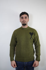 SWEATER AMI PARIS GROEN