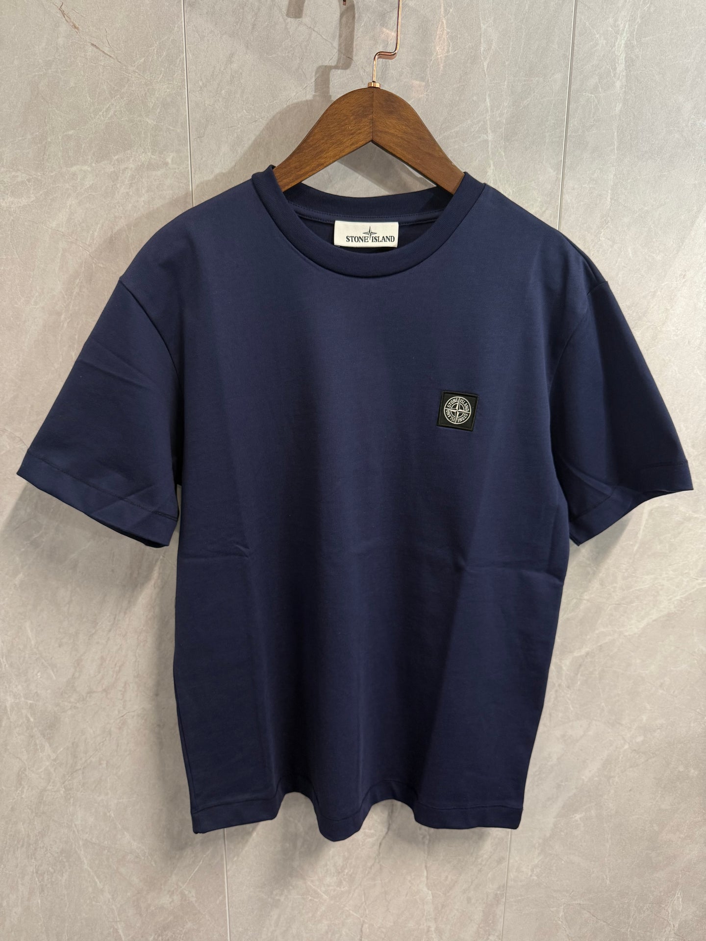 T-Shirt Stone Island Donker Blauw (basic)