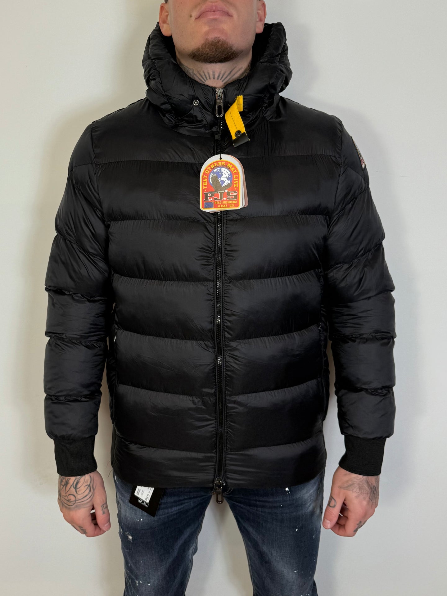 PARAJUMPER JAS ZWART (MET CAPUCHON)