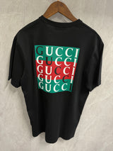 T-Shirt Gucci Zwart (klein logo)