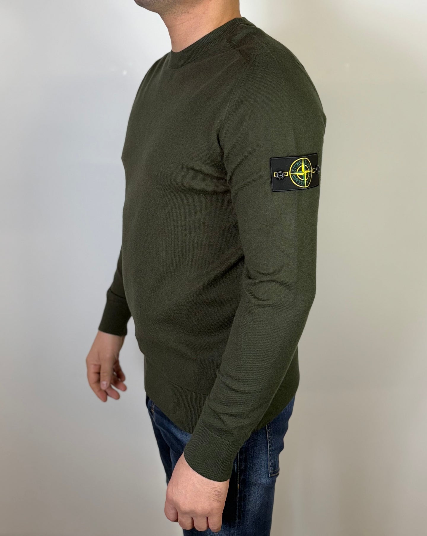 STONE ISLAND SWEATER WOL GROEN