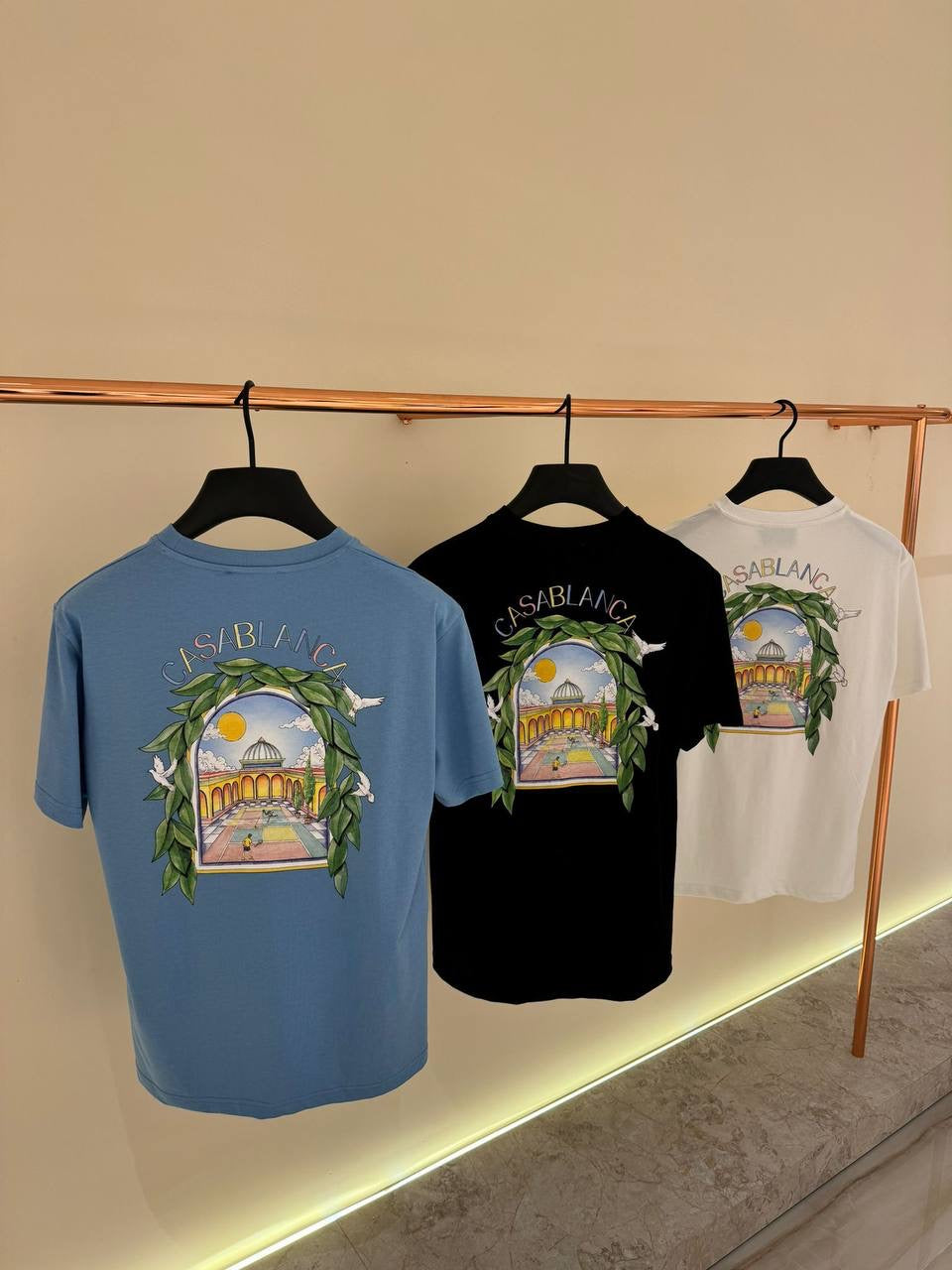 T-Shirt Casablanca Zwart (Paleis)