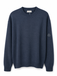 MONCLER TRIKO SWEATER FIJNGEBREID NAVY
