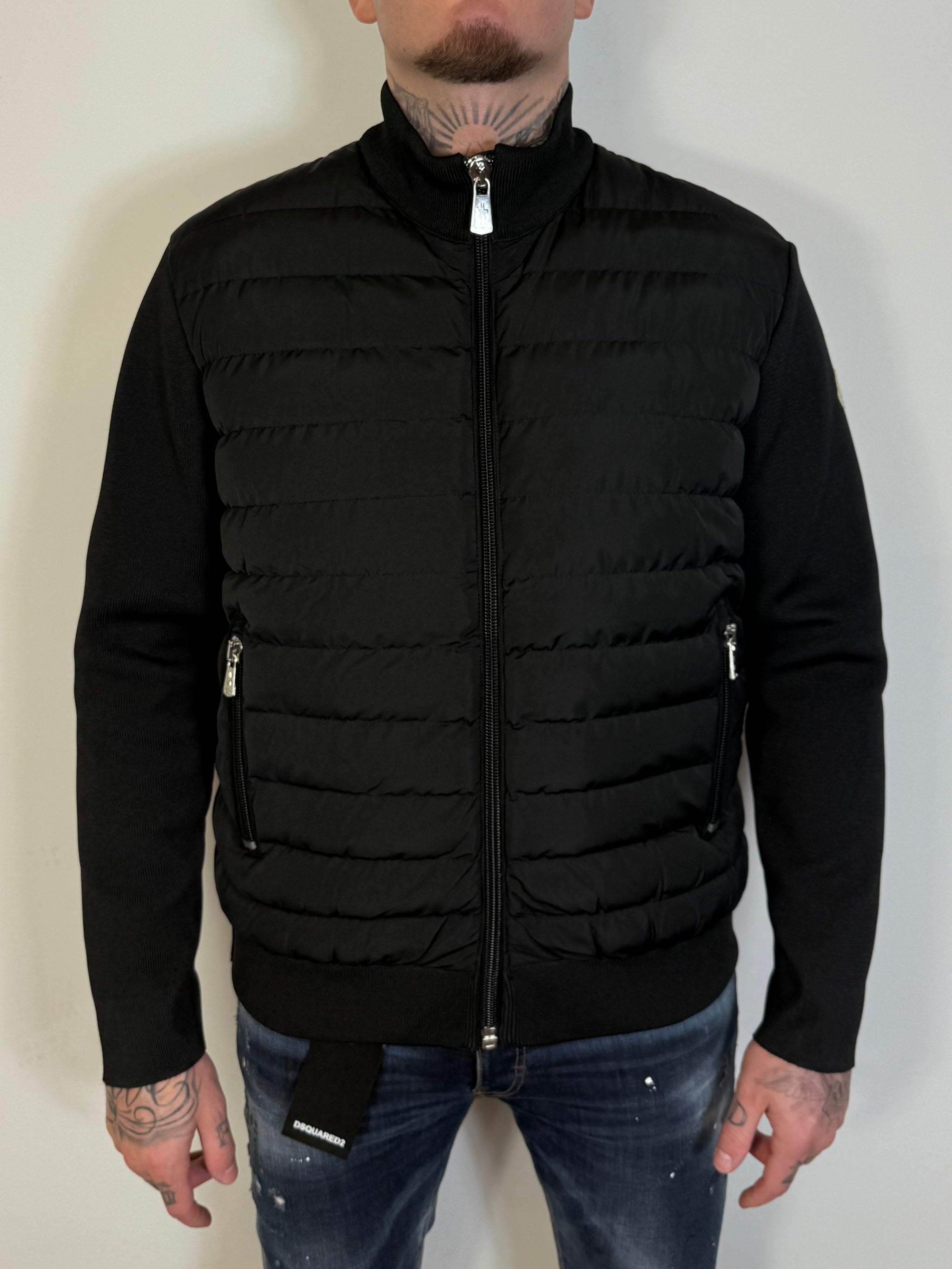MONCLER TRIKOT JACKET ZWART