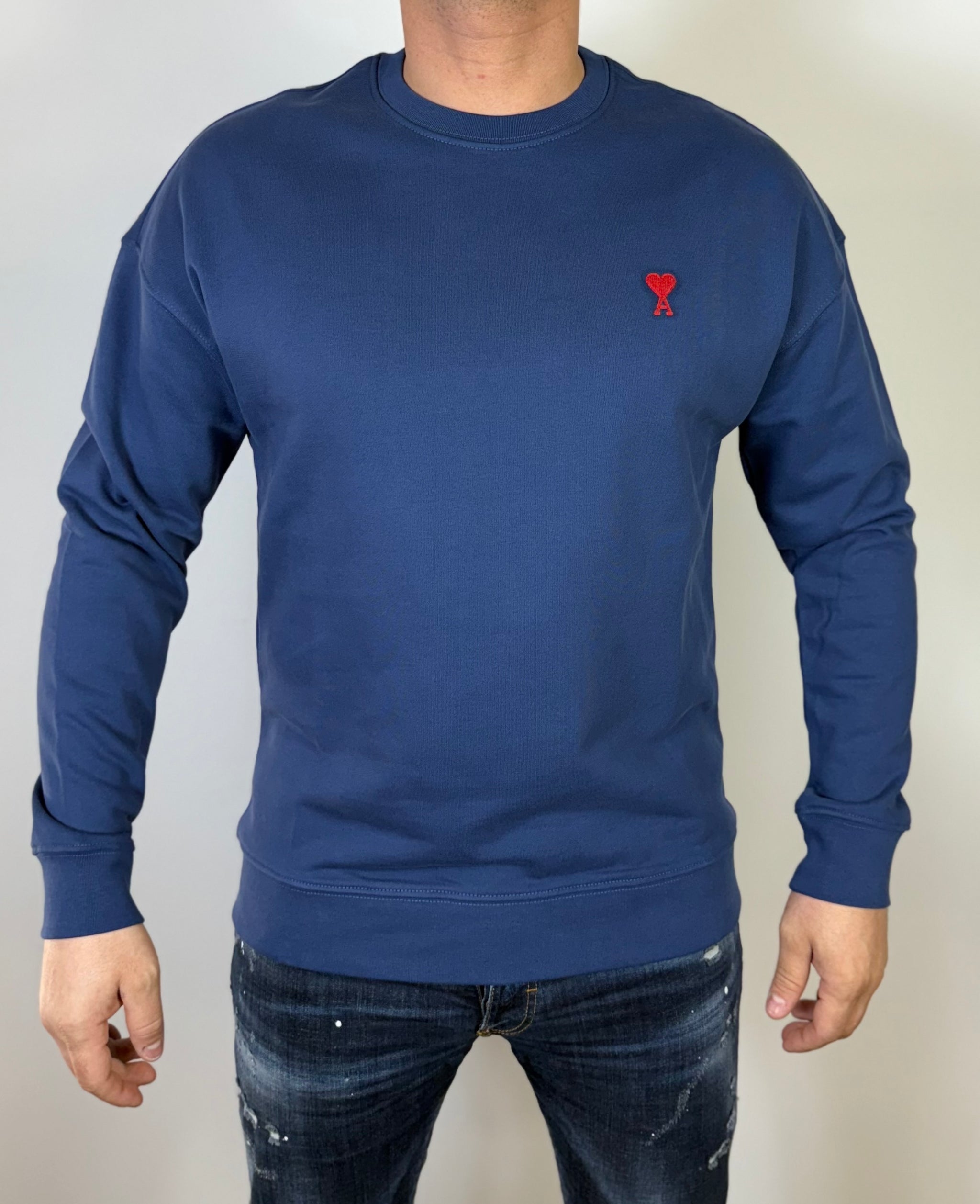 AMI SWEATER BLAUW