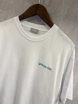 T-Shirt Christian Dior Tekst Wit Blauw
