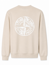 STONE ISLAND SWEATER (PRINT ACHTER) BEIGE