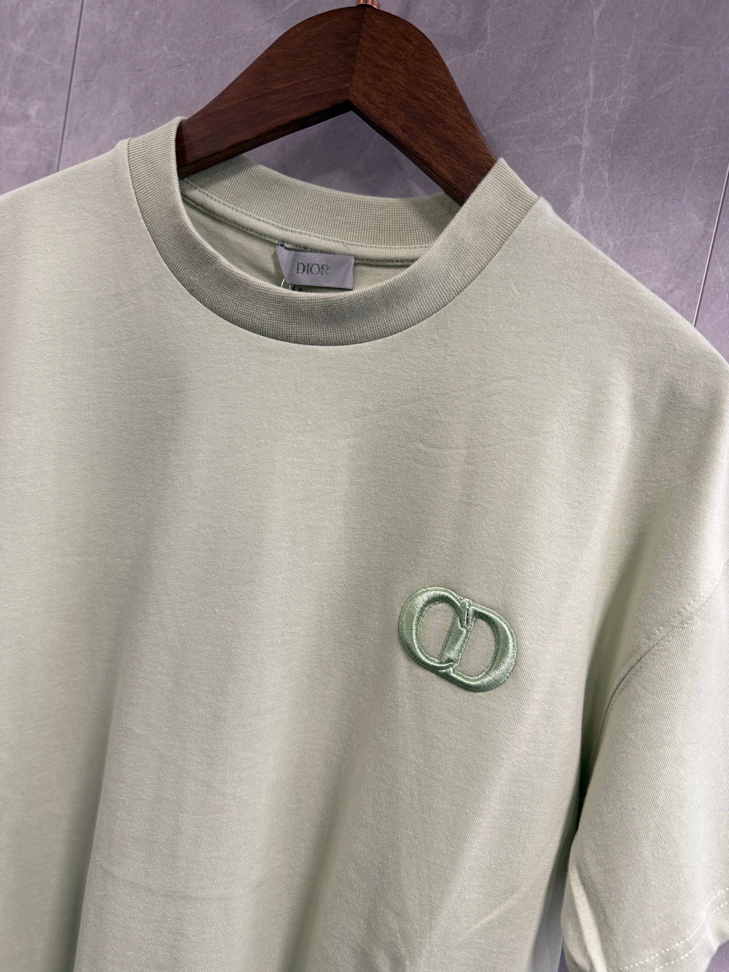 T-Shirt Christian Dior CD Mint Groen