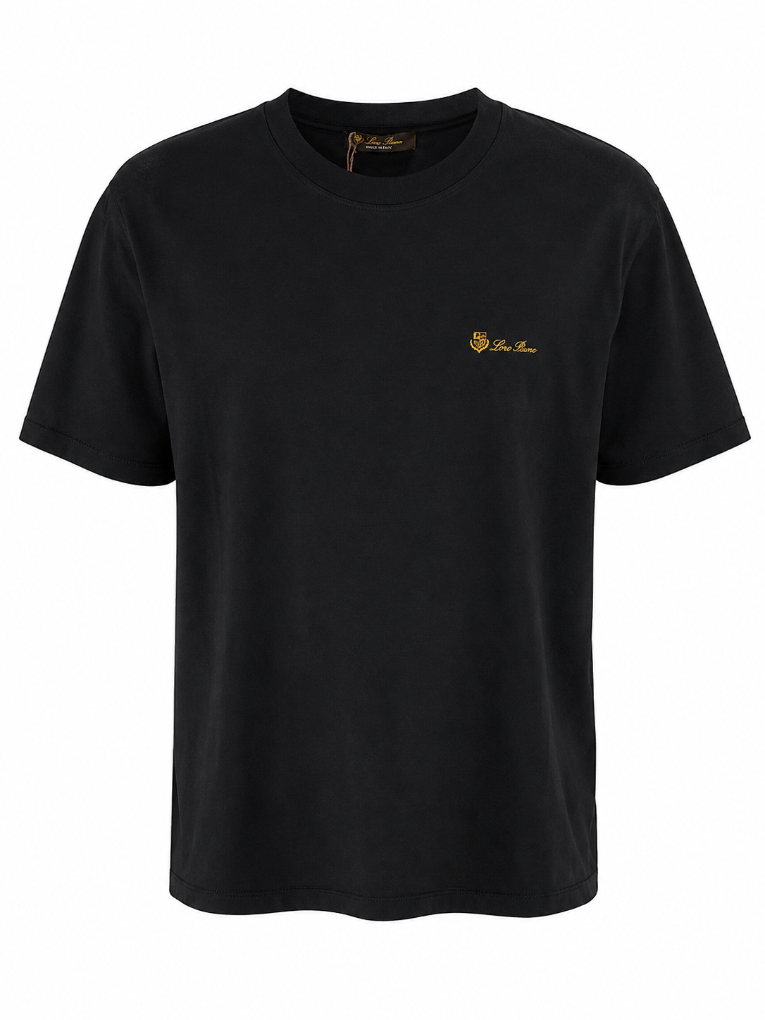 T-Shirt Loro Piana Gestikt Zwart