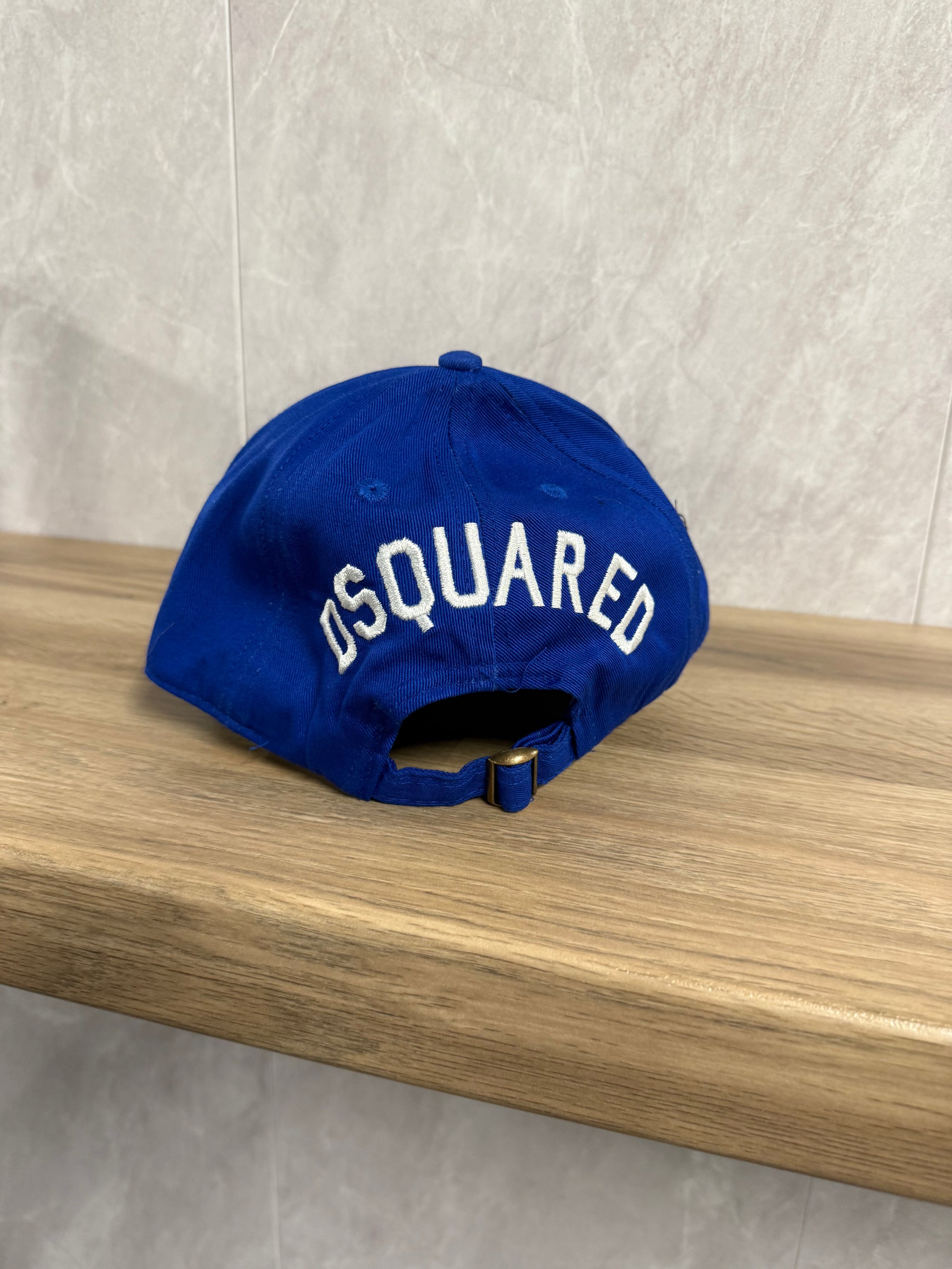 PET DSQUARED ICON BLAUW WIT