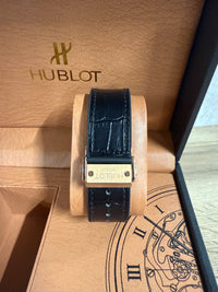 Hublot Slang Leer Zwart / Goud (AUTOMAAT)