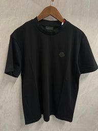 T-Shirt Moncler Zwart (Hals print)