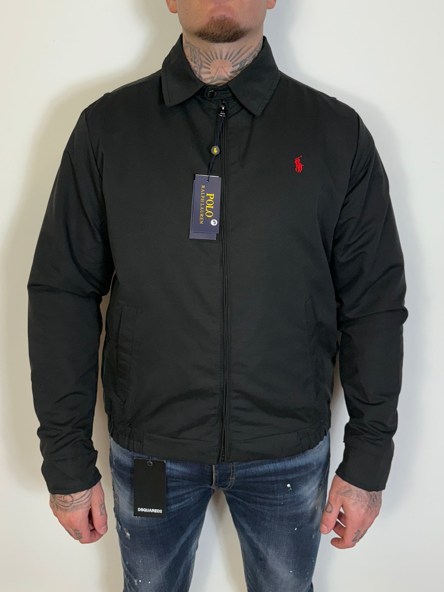 RALPH LAUREN REGENJAS ZWART