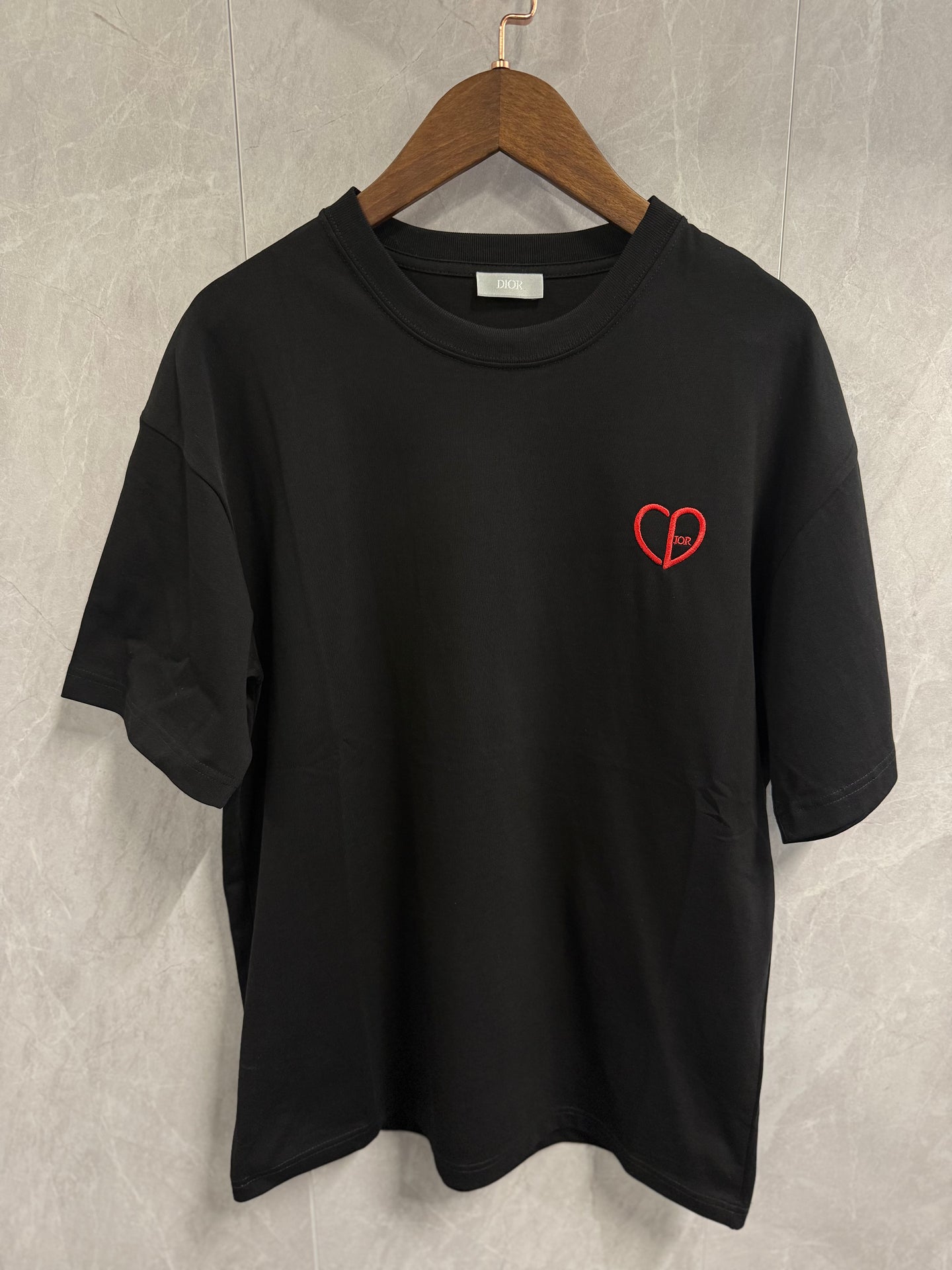 T-Shirt Christian Dior Hart Zwart