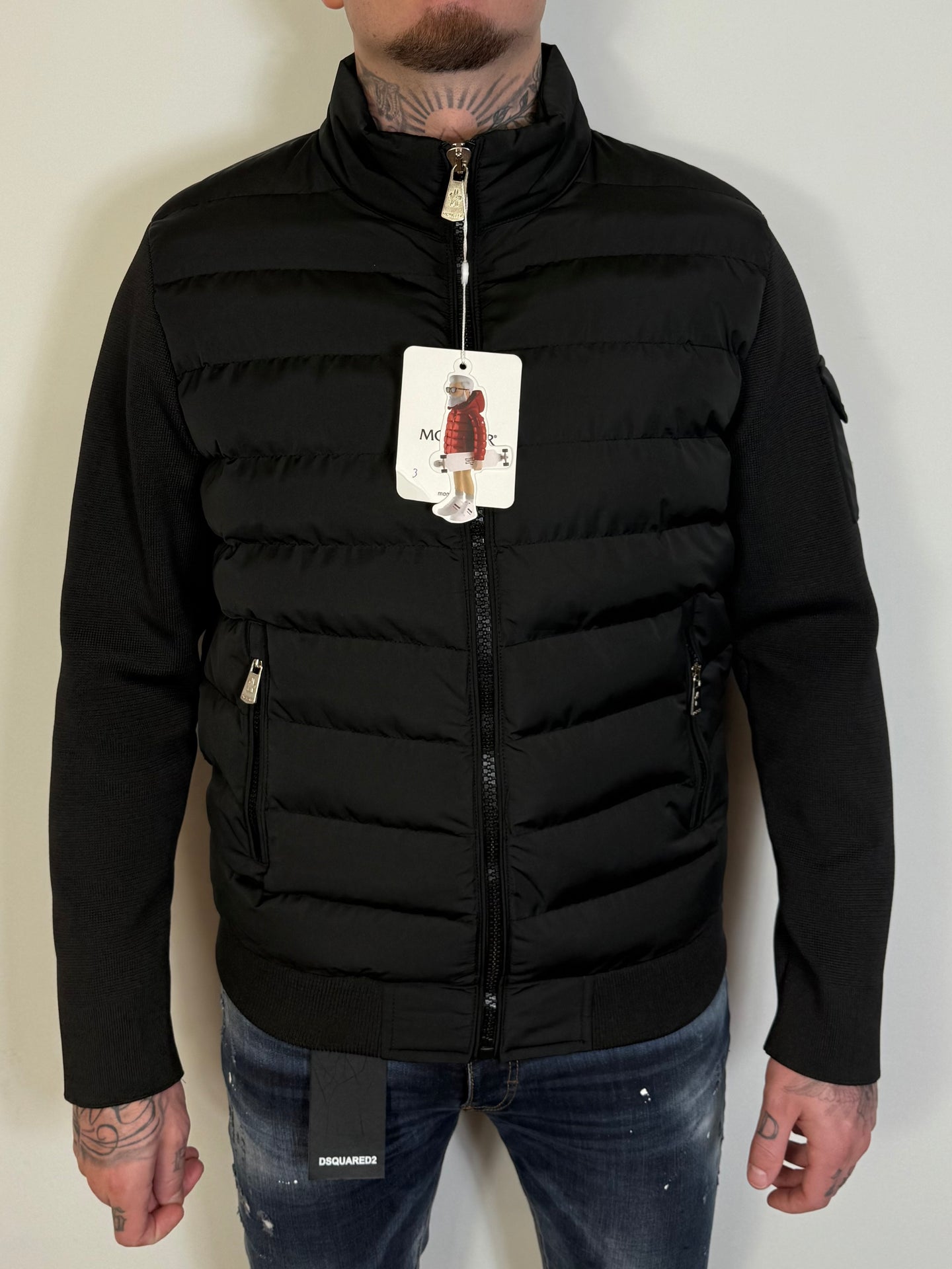 MONCLER TRIKOT JACKET ZWART (ZAK)
