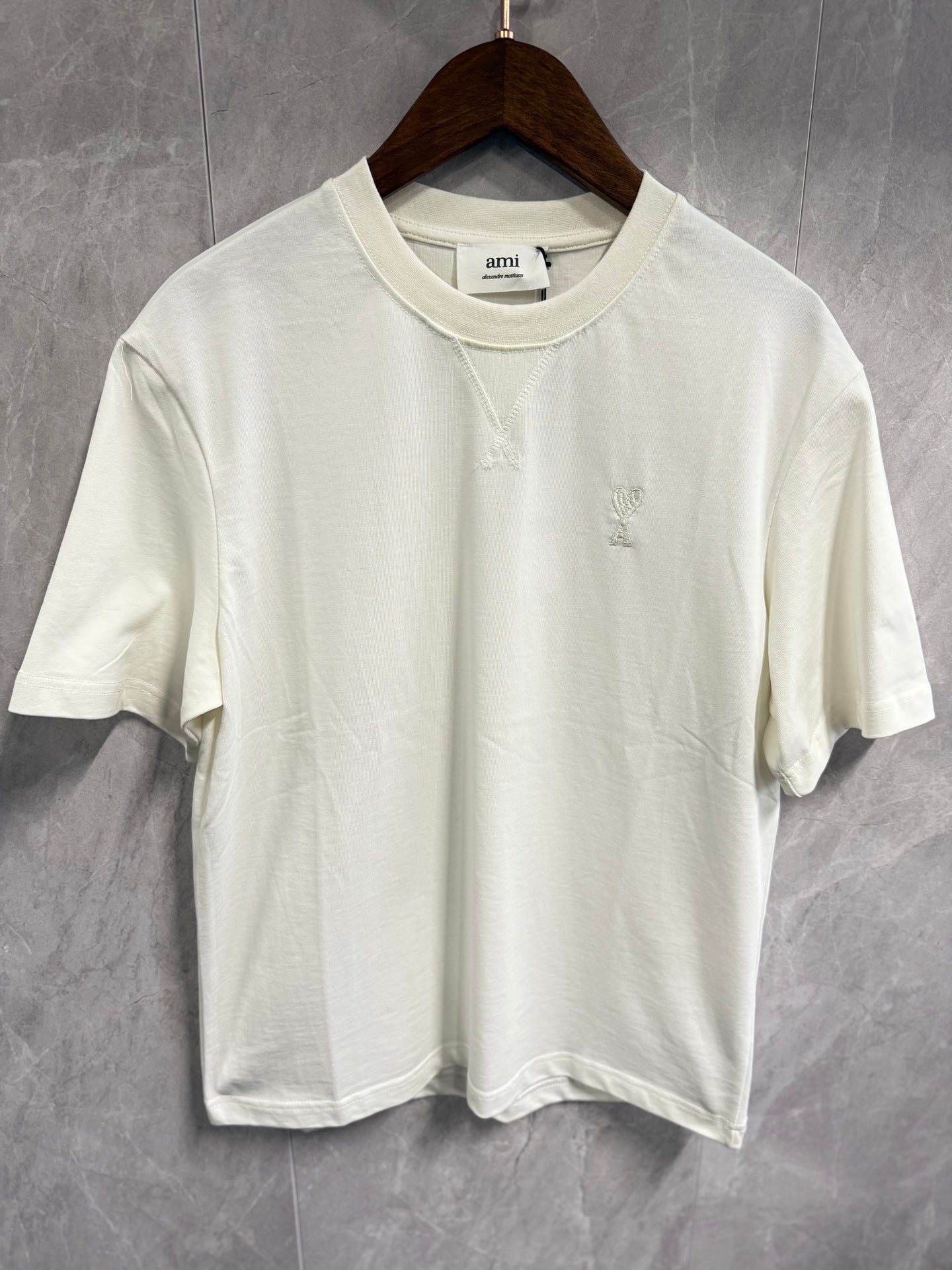 T-Shirt Ami Paris Wit