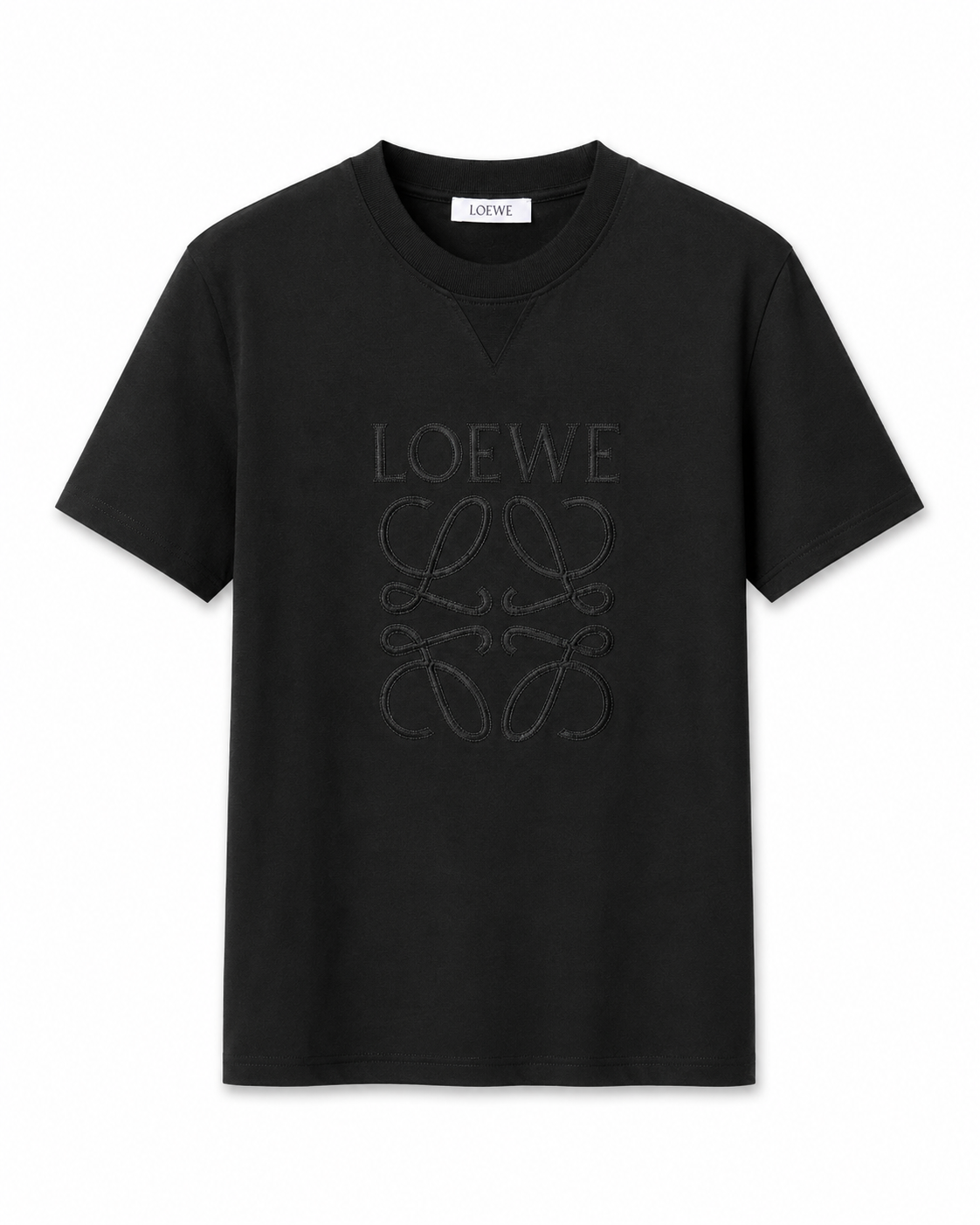 T-Shirt Loewe Zwart (gestikt logo groot)