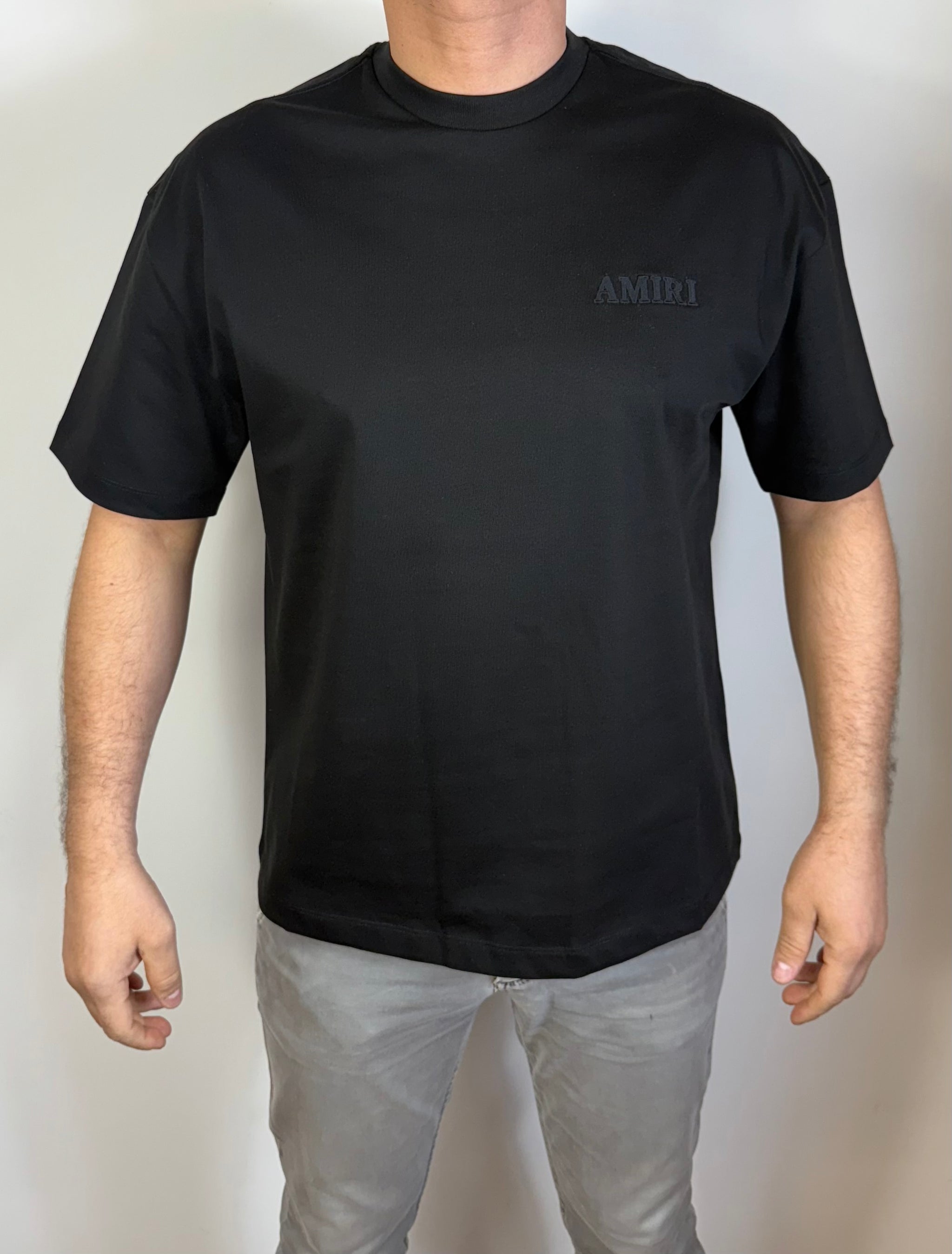 T-Shirt Amiri Geborduurd Zwart