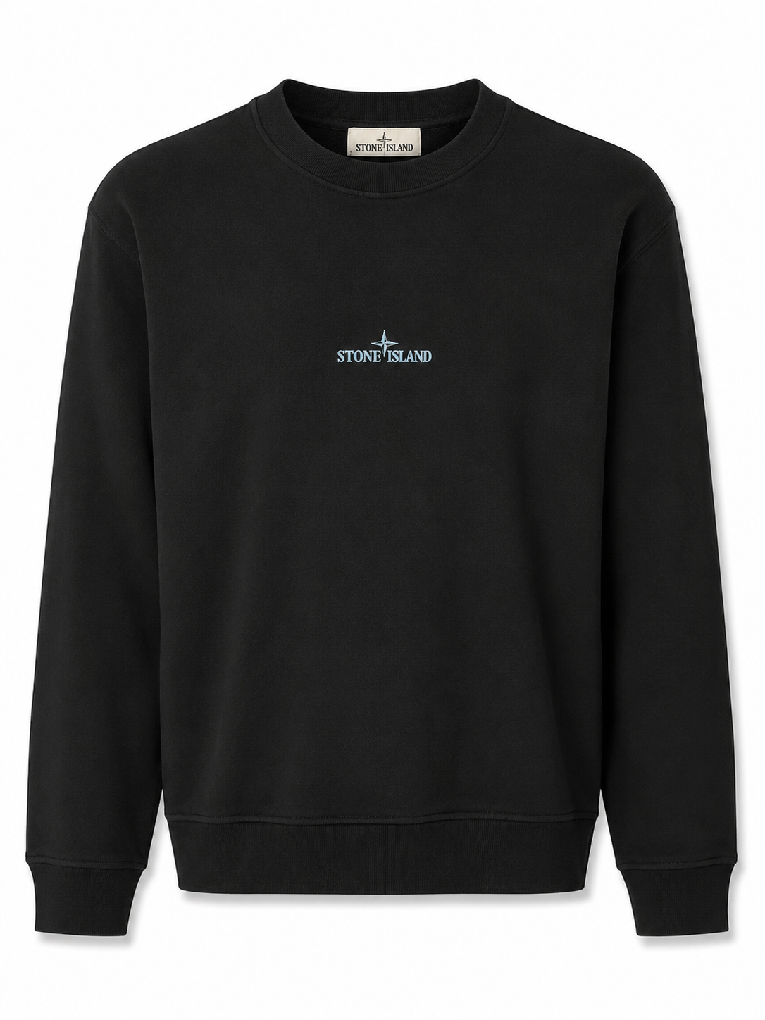 STONE ISLAND SWEATER (PRINT ACHTER) NAVY