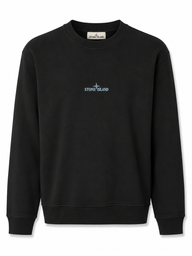 STONE ISLAND SWEATER (PRINT ACHTER) NAVY