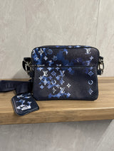 LV Trio Messenger Bag Blauw